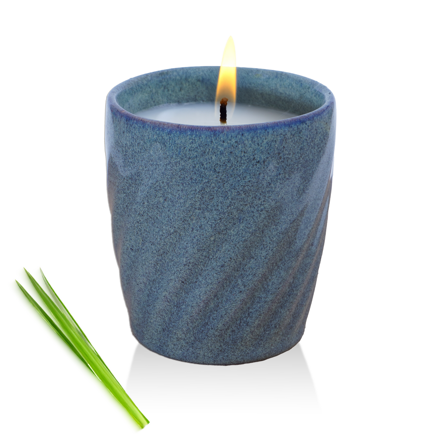 12 Oz Scented Candle Citronella Fragrance. Color: Twilight Coast Blue